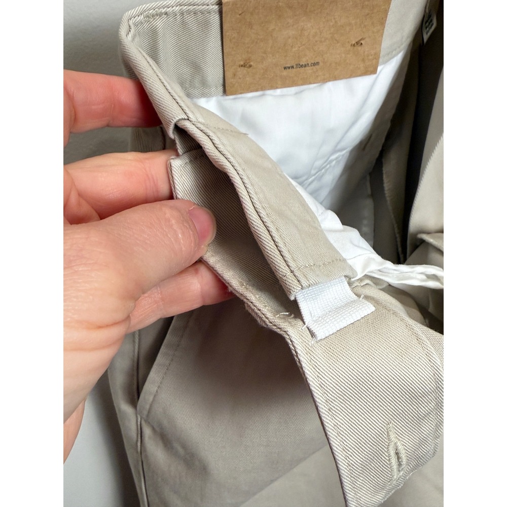 NWT LL Bean Boys 10 Khaki Pleated Shorts Original Fit 100% Cotton Wrinkle Free - Picture 7 of 9